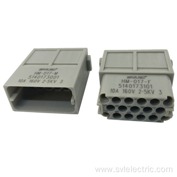 Polycarbonate heavy duty female and male connector
